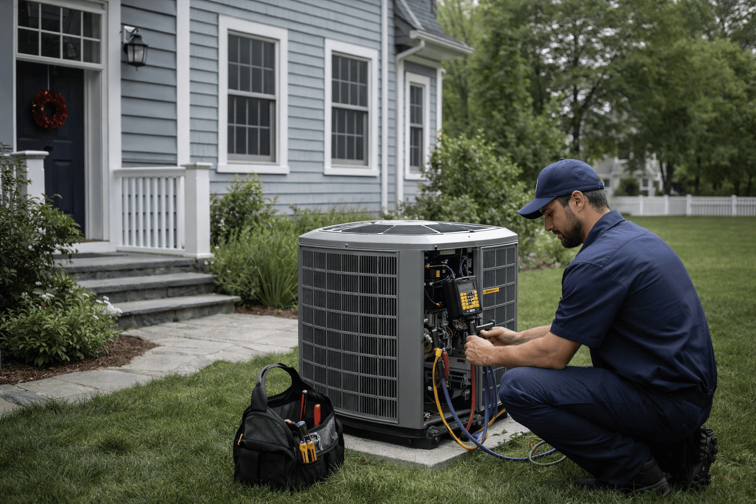 HVAC work for a Connecticut home project