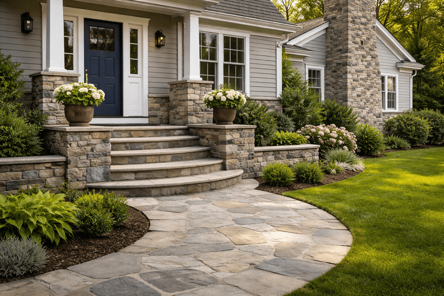 Masonry work for a Connecticut home project