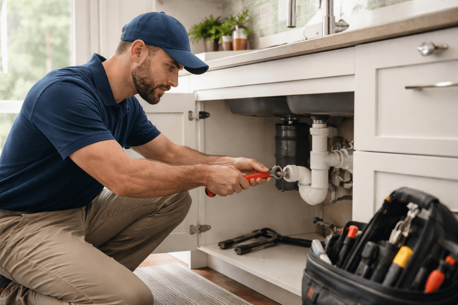 Plumbing work for a Connecticut home project